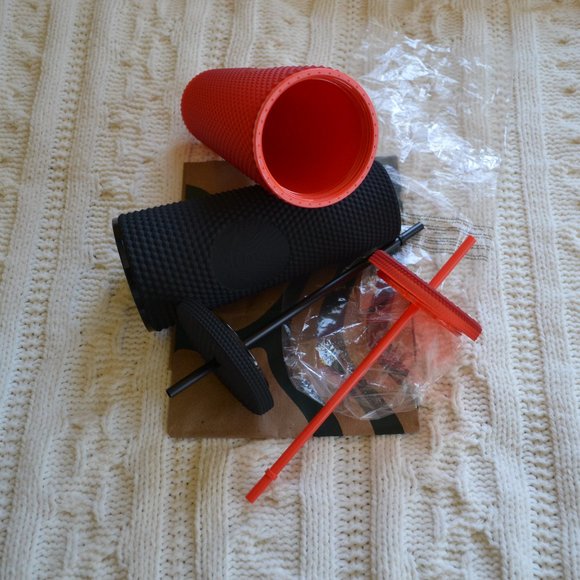 NWT Starbucks Black and Red Matte Tumblers 2021 - Picture 4 of 6
